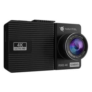 Navitel R900-4K műszerkamera, elülső nézet, a lencse és a 4K Ultra HD felirat látható - Navitel