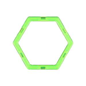 Placă de construcție hexagonală Magformers verde - Jocuri de constructie - Lego
