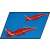 Cobi Armed Forces BAe Hawk T1 Red Arrows építő készlet repülés közben
