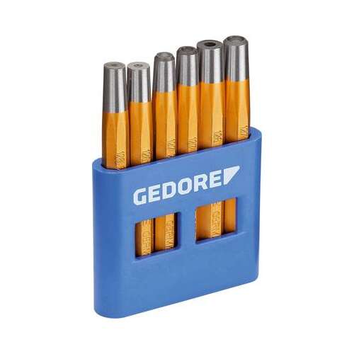 Gedore 125 B ütőszerszám és fejbeállító készlet, 6 db, kék műanyag tokban - Gedore