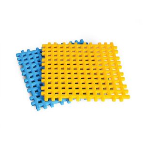 Marioinex Waffle Építőelem Alap - Kék és Sárga - Műanyag építőjáték