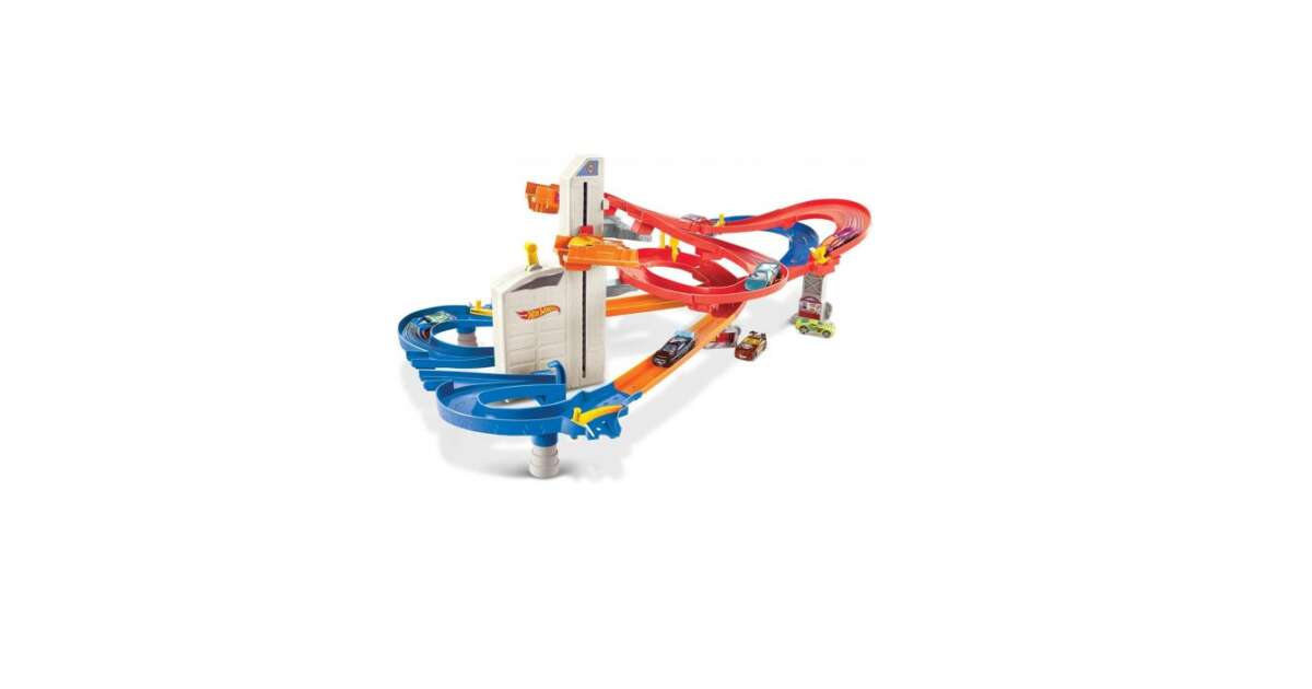 Hot Wheels City AutoLift Expressway Autópálya autókkal Pepita.hu