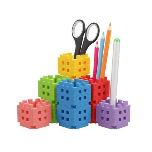 Marionex Mini Waffle 70 darabos építőjáték, színes íróasztal szervező ceruzákhoz, tollhoz, ollóhoz és egyéb iskolai kellékekhez