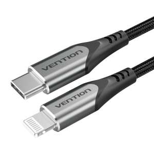 Vention TACHH USB-C - Lightning kábel, 2m, szürke - Lightning kábel