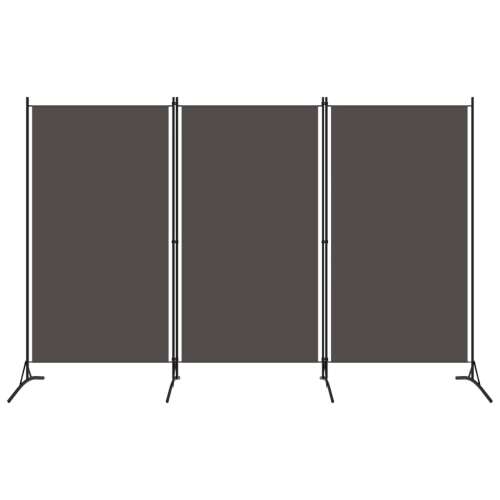 vidaXL 3 Paneles Paraván - Antracitszürke - 260x180 cm