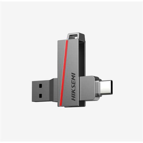 Hiksemi Dual Slim USB 3.2 флаш устройство с Type-C конектор, 32 GB, сив