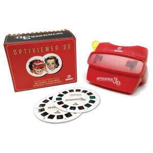 Svoora Optiviewer 3D red view master with 2 reels, Savannah and Ocean, 3D viewer for kids, vintage toy - Nonbrand Interactive Kids' Toy