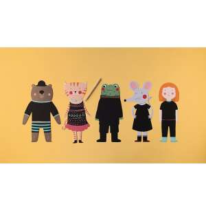 Londji Creative Scratching Game with 5 characters: bear, cat, frog, mouse, and girl - Londji