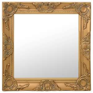 vidaXL aranyszínű barokk stílusú fali tükör 50 x 50 cm 44331870 