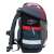 Belmil Classy Drift Racing School Backpack, Side View, Grey and Red, with Side Pocket