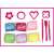 Barbie dough creative kit with 6 colors of dough, 4 cutters, and 3 modeling tools