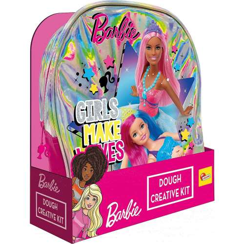 Barbie dough creative kit with a backpack, 6 colors of dough, 4 cutters, and 3 modeling tools