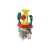 Rhodes Androni Giocattoli sand play set, colorful bucket with shovel, rake, molds, and windmill