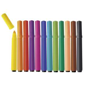 12 pack of Playbox of Sweden fiber tip pens in assorted colors - Pen