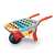 Dolu red wheelbarrow beach set with sand toys, perfect for kids to play in the sandbox