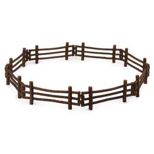 Collecta brown fence for farm animals, 8 pieces, plastic - Figure