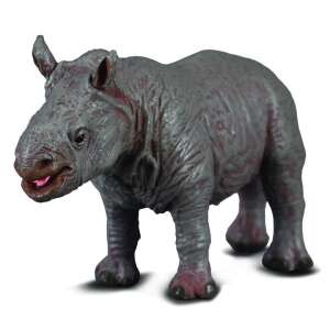 Collecta White Rhinoceros Baby Figurine, realistic animal toy for kids - Collecta