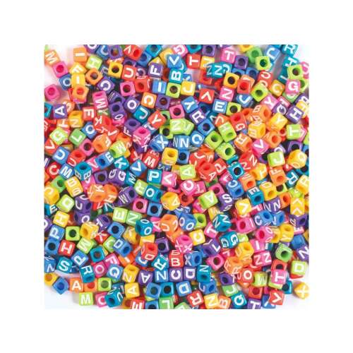 Colorful letter beads, 300 piece set of letter beads for crafting and jewelry making