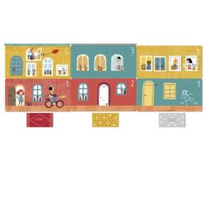 Londji Home Sweet Home math card game, a set of colorful cards with houses and numbers for a fun family game - Card Game