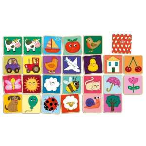 Melusine memory game with 24 wooden cards featuring cute animal illustrations - Memory Game