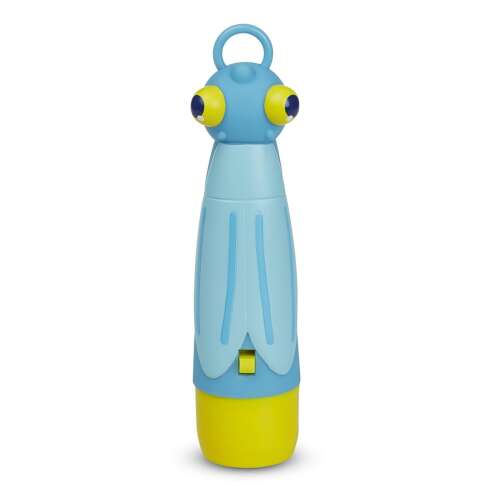 Lanternă Flash Firefly Melissa & Doug, lanternă pentru copii de culoare albastră și galbenă, în formă de licurici