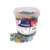 Playbox of Sweden 2200 propeller beads in a plastic container, 11mm diameter, assorted colors, perfect for crafting