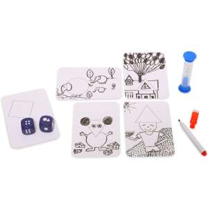 Interaktív játék – Találj ki egy történetet game components: dice, cards, hourglass, markers - Nonbrand Interactive Kids' Toy
