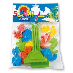 Androni Giocattoli 10 piece sand mold set, includes a rake and shovel, perfect for building sandcastles at the beach or in the sandbox - Androni Sandbox Toy