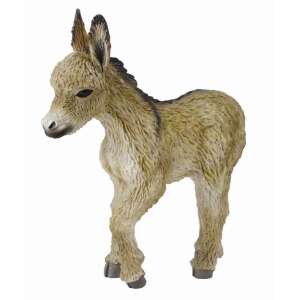 Walking foal figurine, realistic brown and white donkey toy for kids - Collecta