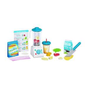 Melissa & Doug Smoothie Maker Blender Set, pretend play kitchen toy, kids toy, pretend food, blender, smoothie, fruit, vegetables - Toy kitchen tool