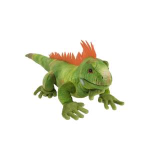 Wild Republic 30cm Iguana Pluszowa Zabawka, zielona i pomarańczowa pluszowa zabawka - Interaktywna gra dla dzieci, LEGO DUPLO, Indiański namiot, Gra rozwojowa dla małych dzieci, Interaktywny pluszak i Plusz