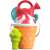 Ice cream themed sand bucket and tools set, close-up of the bucket and ice cream cone