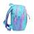 Side view of the MINI Kiddy Unicorn Preschool Backpack, showing the adjustable straps and side pockets