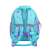 Back view of the MINI Kiddy Unicorn Preschool Backpack, showing the adjustable straps and reflective strip