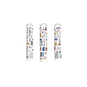 Londji Barcelona Kaleidoscope, a colorful tube filled with illustrations of Barcelona landmarks - Kaleidoscope