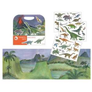 Egmont Joc Magnetic Dinosaurii, set de joacă magnetic cu dinozauri, joc de tablă magnetic cu dinozauri, jucării cu dinozauri pentru copii, jucării educative cu dinozauri - Joc de construcție magnetic