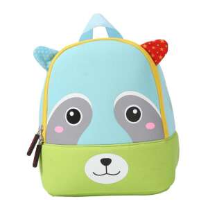 Blue and green raccoon kindergarten backpack, perfect for little ones - Preschool Backpack, Bag