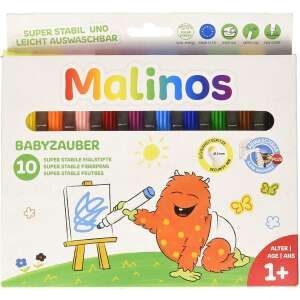 Malinos Babyzauber 10 abwaschbare Filzstifte, Vorderseite der Verpackung - Zeichengeräte
