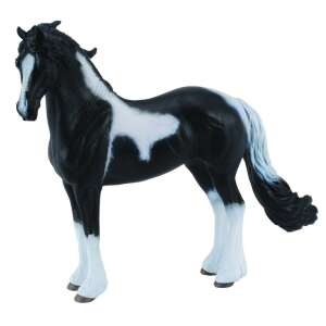 Collecta Barock Pinto ló figura, fekete-fehér ló modell, valósághű játék - Collecta