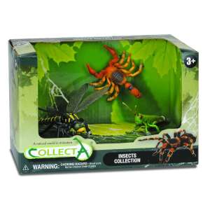 Collecta Insects Collection 3-piece set, featuring a scorpion, dragonfly, and grasshopper - Collecta
