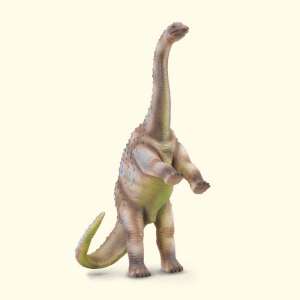 Rhoetosaurus dinosaur figure, green and brown, standing on two legs, with a long neck and tail - Collecta Figure