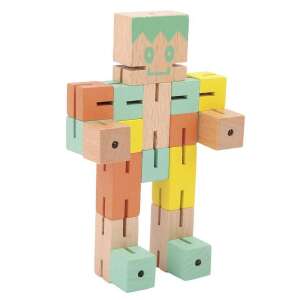 FRIDOLIN Logikai 3D kirakós játék, Fiú, Zöld, puzzle robot din lemn, puzzle 3D, joc logic, jucărie pentru copii - Jocuri creative și de construcție
