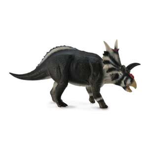 Collecta Xenoceratops L dinoszaurus figura, fekete-fehér, realisztikus, kézzel festett - Collecta