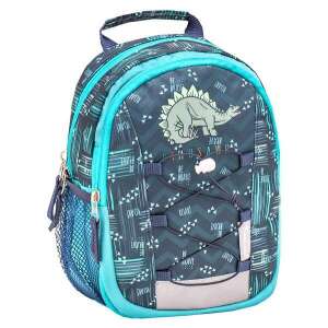 Mały plecak przedszkolny Stegosaurus, niebieski i zielony plecak z dinozaurem dla dzieci, MINI Kiddy - Plecak, torba Ovis