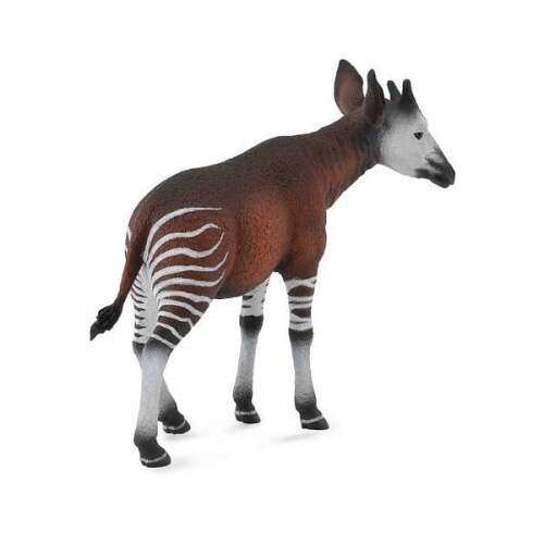 Collecta Okapi L figura, valósághű állatfigura, barna és fehér okapi játék