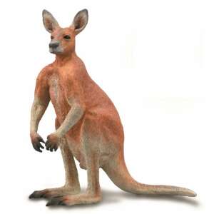 Hand painted red kangaroo figure, realistic animal figurine for kids - Papo Figure