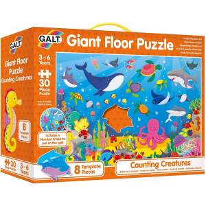 Puzzle Podea: Numaram animalute marine (30 piese) 93763502