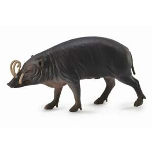 Collecta Babyrousa figure, a realistic hand-painted model of a wild pig with large tusks - Collecta Figure