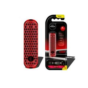 Aroma Car Fancy Shapes Polymer Hex Air Freshener, Cherry Scent - Car Air Freshener