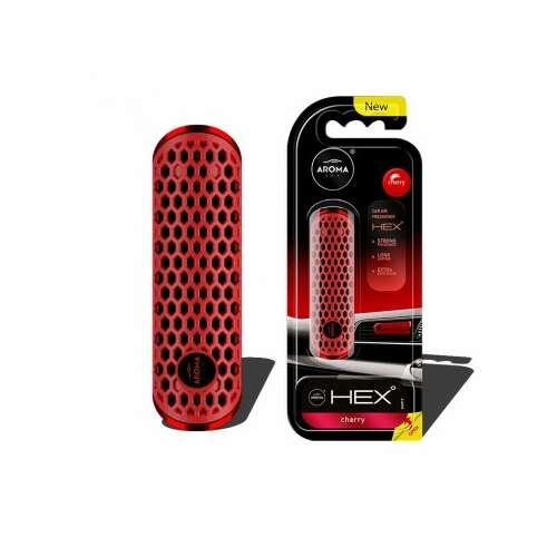 Aroma Car Fancy Shapes Polymer Hex Lufterfrischer, Kirschduft